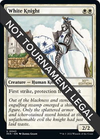 White Knight - 30th Anniversary Edition (30A) #43 - Uncommon Magic: The Gathering Trading Card