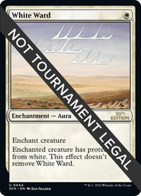 White Ward - 30th Anniversary Edition (30A) #44 - Uncommon Magic: The Gathering Trading Card