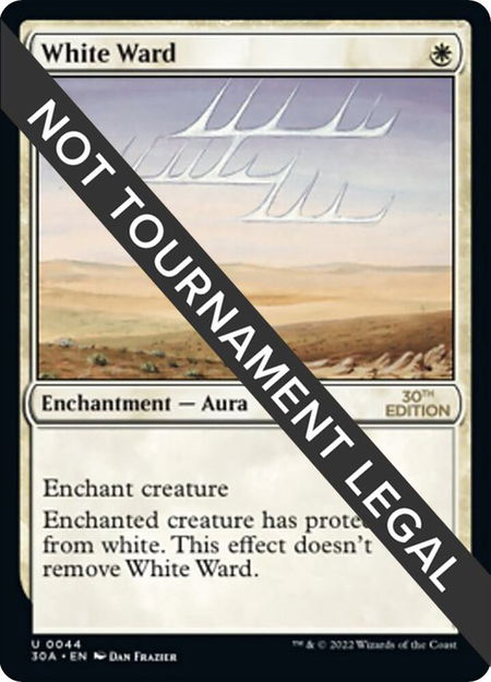 White Ward - 30th Anniversary Edition Magic: The Gathering trading card