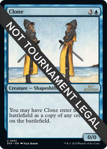 Clone - 30th Anniversary Edition Magic: The Gathering trading card