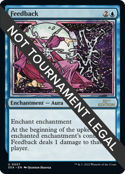 Feedback trading card from 30th Anniversary Edition Feedback - 30th Anniversary Edition Magic: The Gathering trading card