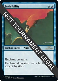 Invisibility - 30th Anniversary Edition (30A) #59 - Common Magic: The Gathering Trading Card