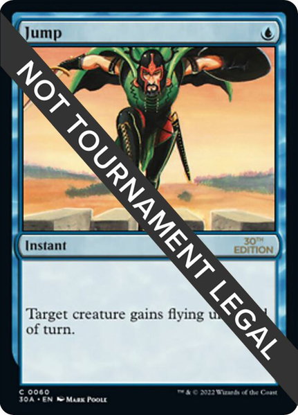 Jump trading card from 30th Anniversary Edition Jump - 30th Anniversary Edition Magic: The Gathering trading card