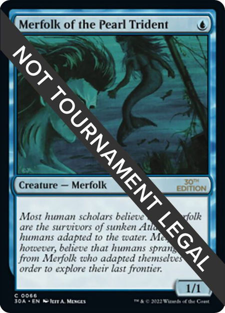 Merfolk of the Pearl Trident - 30th Anniversary Edition Magic: The Gathering trading card