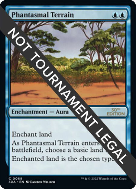 Phantasmal Terrain - 30th Anniversary Edition Magic: The Gathering trading card