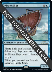Pirate Ship - 30th Anniversary Edition (30A) #70 - Rare Magic: The Gathering Trading Card
