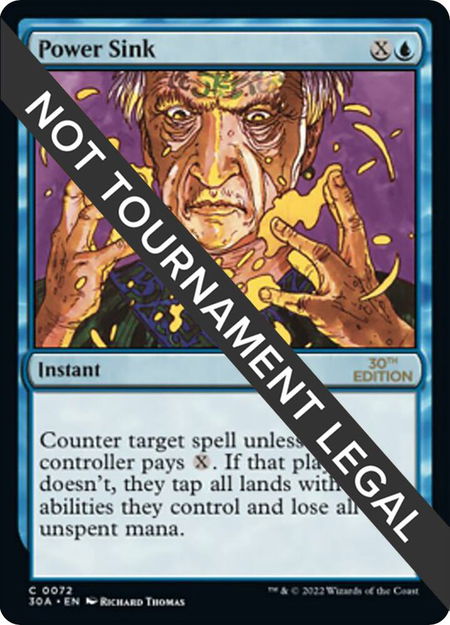 Power Sink - 30th Anniversary Edition Magic: The Gathering trading card