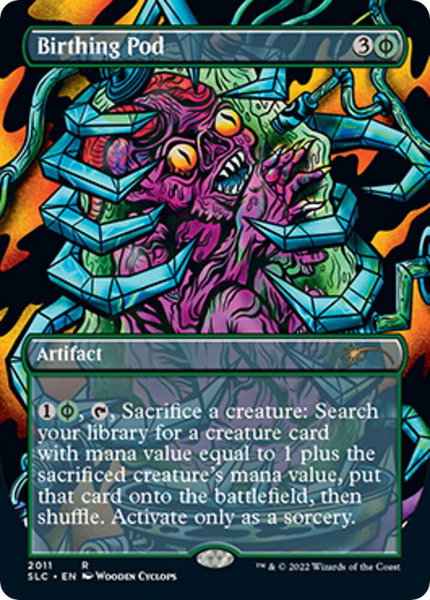 Birthing Pod trading card from Secret Lair Countdown Kit Birthing Pod - Secret Lair Countdown Kit Magic: The Gathering trading card