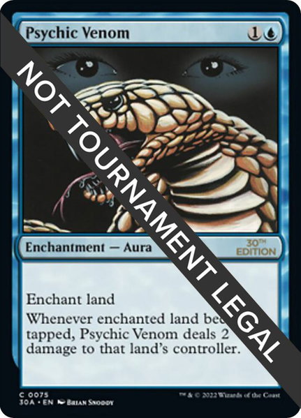 Psychic Venom trading card from 30th Anniversary Edition Psychic Venom - 30th Anniversary Edition Magic: The Gathering trading card