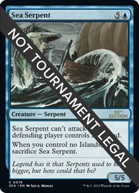 Sea Serpent - 30th Anniversary Edition (30A) #76 - Common Magic: The Gathering Trading Card