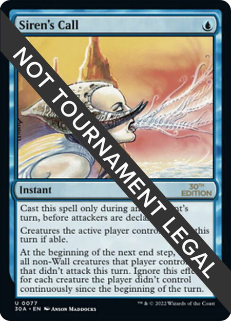 Siren's Call - 30th Anniversary Edition Magic: The Gathering trading card