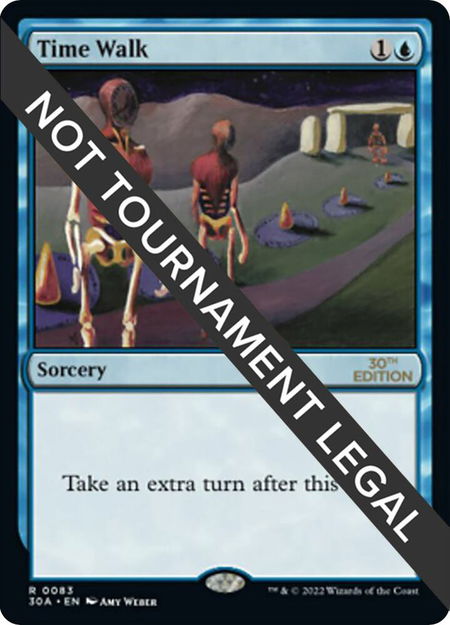 Time Walk - 30th Anniversary Edition Magic: The Gathering trading card