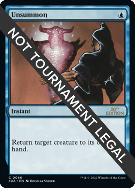 Unsummon - 30th Anniversary Edition Magic: The Gathering trading card