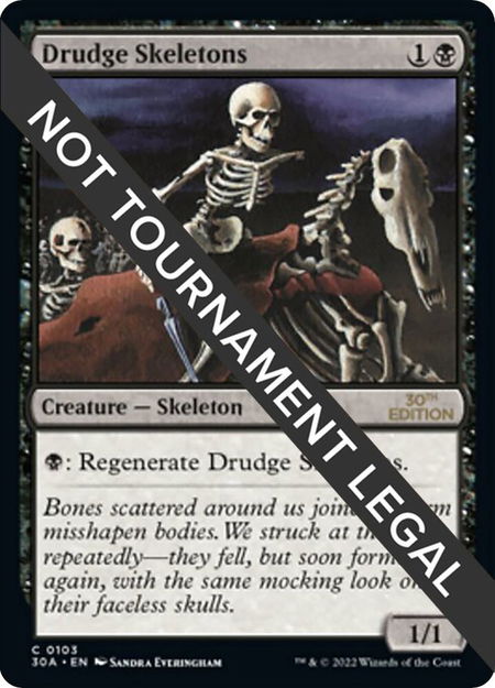Drudge Skeletons trading card from 30th Anniversary Edition Drudge Skeletons - 30th Anniversary Edition Magic: The Gathering trading card