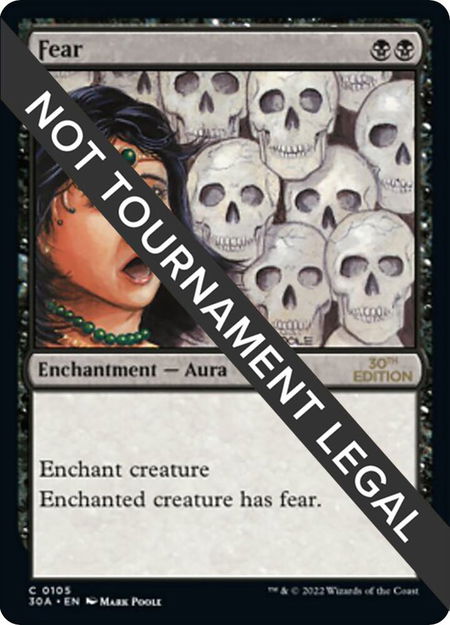 Fear - 30th Anniversary Edition Magic: The Gathering trading card