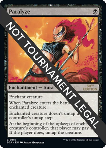 Paralyze - 30th Anniversary Edition Magic: The Gathering trading card