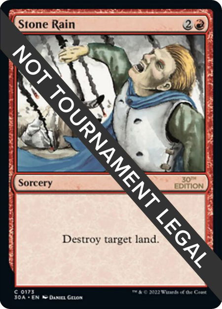 Stone Rain - 30th Anniversary Edition Magic: The Gathering trading card