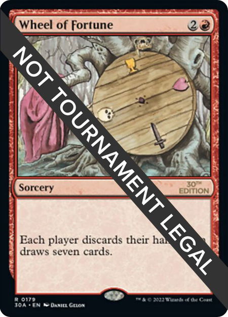 Wheel of Fortune - 30th Anniversary Edition Magic: The Gathering trading card