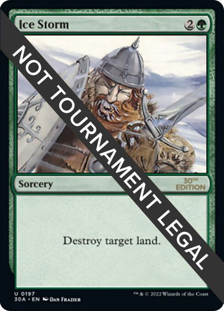 Ice Storm - 30th Anniversary Edition Magic: The Gathering trading card
