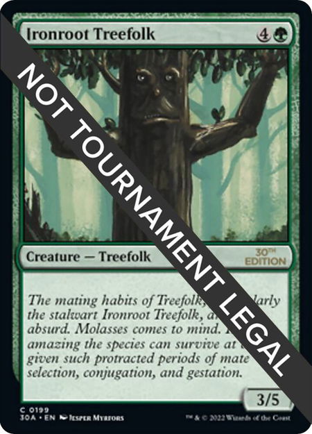 Ironroot Treefolk - 30th Anniversary Edition Magic: The Gathering trading card