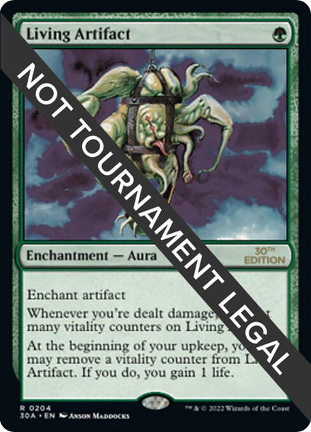 Living Artifact - 30th Anniversary Edition Magic: The Gathering trading card