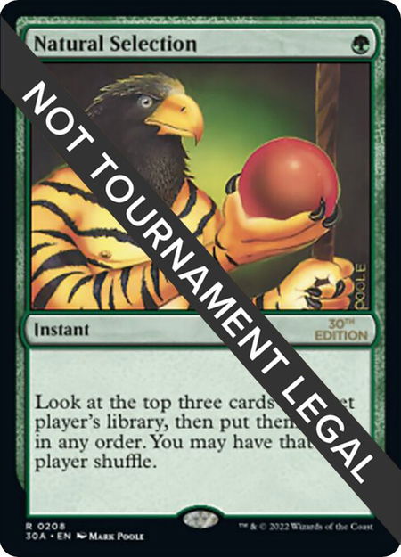 Natural Selection - 30th Anniversary Edition Magic: The Gathering trading card