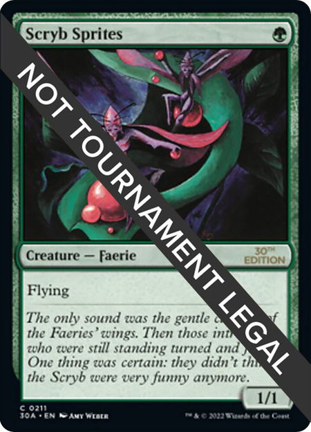Scryb Sprites - 30th Anniversary Edition Magic: The Gathering trading card