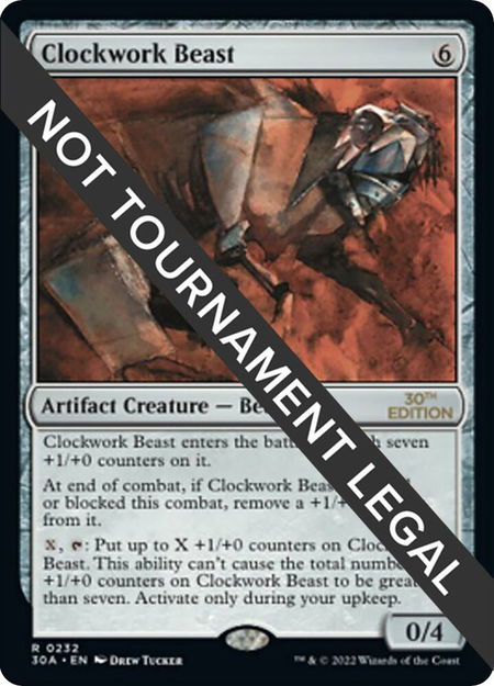 Clockwork Beast - 30th Anniversary Edition Magic: The Gathering trading card