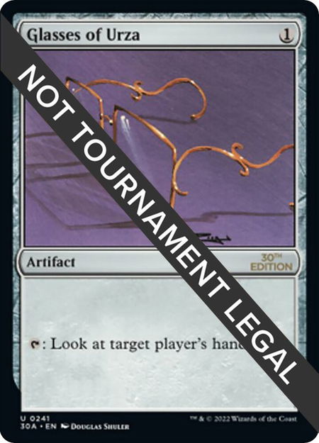 Glasses of Urza - 30th Anniversary Edition Magic: The Gathering trading card