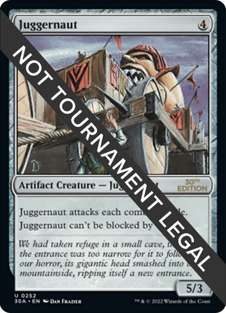 Juggernaut - 30th Anniversary Edition Magic: The Gathering trading card