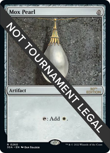 Mox Pearl trading card from 30th Anniversary Edition Mox Pearl - 30th Anniversary Edition Magic: The Gathering trading card