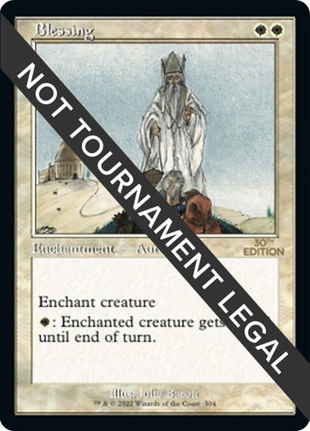 Blessing (Retro Frame) trading card from 30th Anniversary Edition Blessing (Retro Frame) - 30th Anniversary Edition Magic: The Gathering trading card
