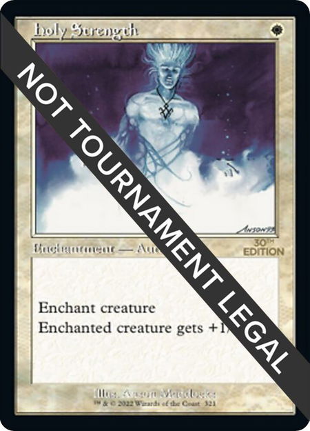 Holy Strength (Retro Frame) - 30th Anniversary Edition Magic: The Gathering trading card