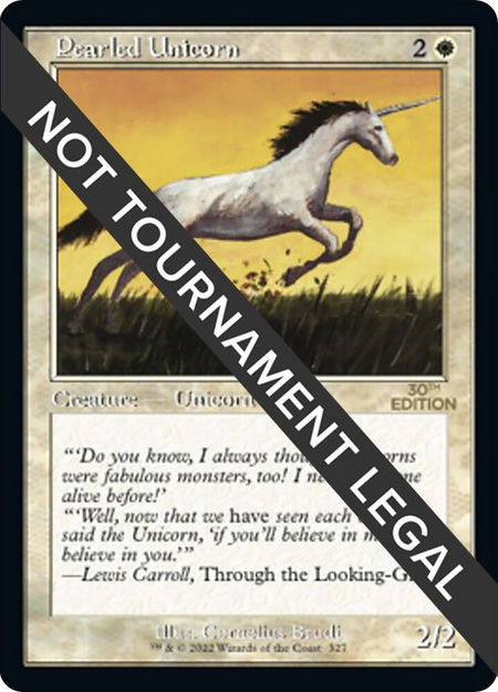 Pearled Unicorn (Retro Frame) - 30th Anniversary Edition Magic: The Gathering trading card