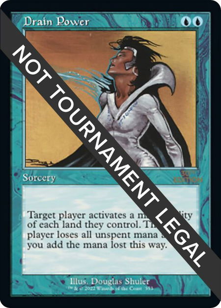 Drain Power (Retro Frame) trading card from 30th Anniversary Edition Drain Power (Retro Frame) - 30th Anniversary Edition Magic: The Gathering trading card