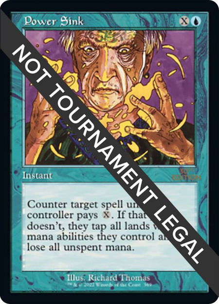 Power Sink (Retro Frame) - 30th Anniversary Edition Magic: The Gathering trading card