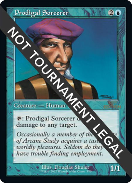 Prodigal Sorcerer (Retro Frame) - 30th Anniversary Edition Magic: The Gathering trading card