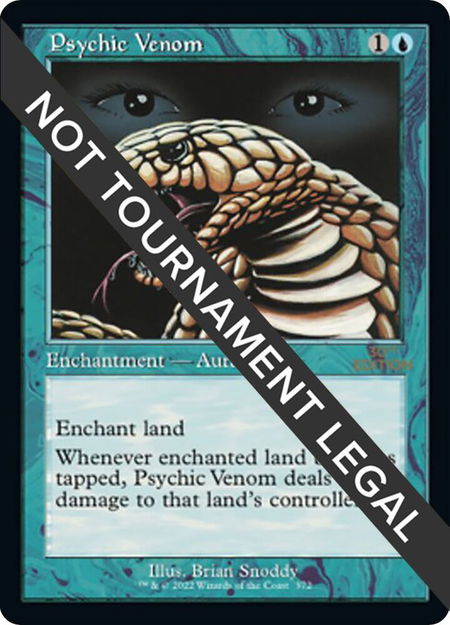 Psychic Venom (Retro Frame) trading card from 30th Anniversary Edition Psychic Venom (Retro Frame) - 30th Anniversary Edition Magic: The Gathering trading card