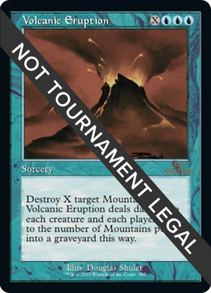 Volcanic Eruption (Retro Frame) trading card from 30th Anniversary Edition Volcanic Eruption (Retro Frame) - 30th Anniversary Edition Magic: The Gathering trading card