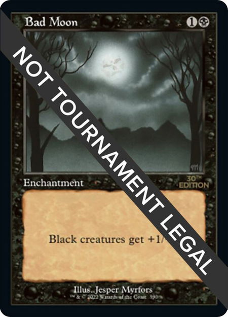 Bad Moon (Retro Frame) - 30th Anniversary Edition Magic: The Gathering trading card