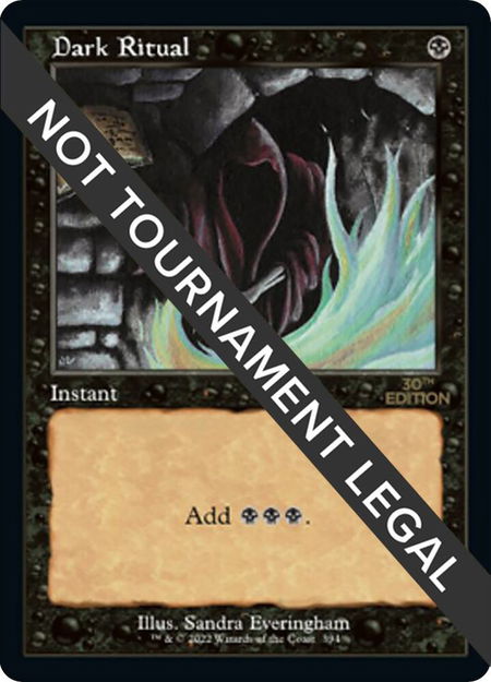 Dark Ritual (Retro Frame) - 30th Anniversary Edition Magic: The Gathering trading card