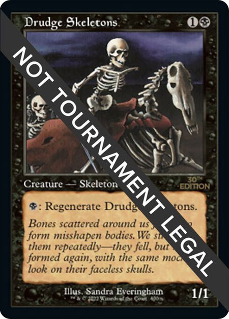 Drudge Skeletons (Retro Frame) - 30th Anniversary Edition Magic: The Gathering trading card