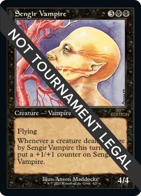 Sengir Vampire (Retro Frame) - 30th Anniversary Edition Magic: The Gathering trading card