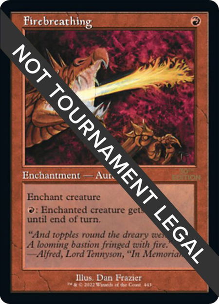 Firebreathing (Retro Frame) - 30th Anniversary Edition Magic: The Gathering trading card