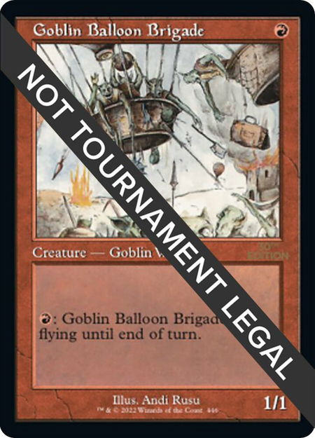 Goblin Balloon Brigade (Retro Frame) - 30th Anniversary Edition Magic: The Gathering trading card