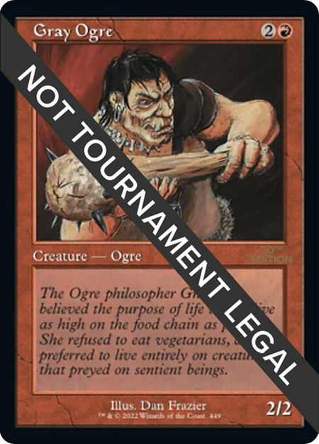 Gray Ogre (Retro Frame) - 30th Anniversary Edition Magic: The Gathering trading card