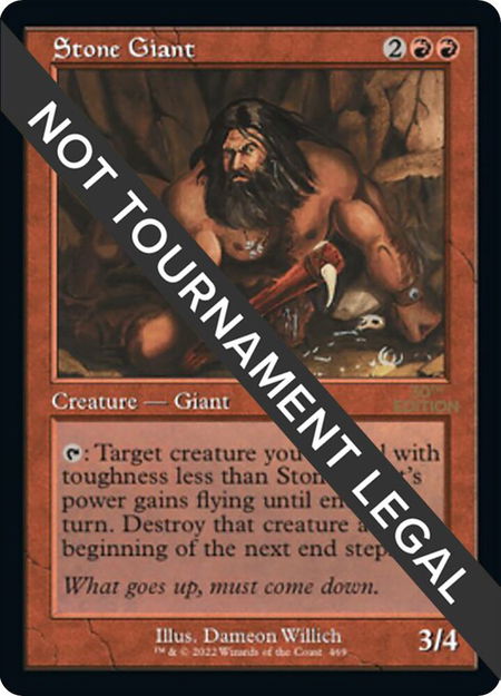 Stone Giant (Retro Frame) - 30th Anniversary Edition Magic: The Gathering trading card