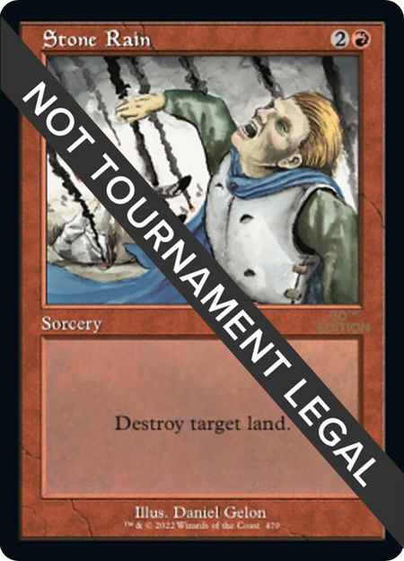 Stone Rain (Retro Frame) - 30th Anniversary Edition Magic: The Gathering trading card