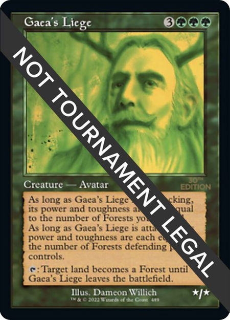 Gaea's Liege (Retro Frame) - 30th Anniversary Edition Magic: The Gathering trading card