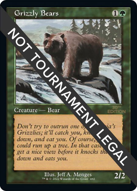 Grizzly Bears (Retro Frame) - 30th Anniversary Edition Magic: The Gathering trading card